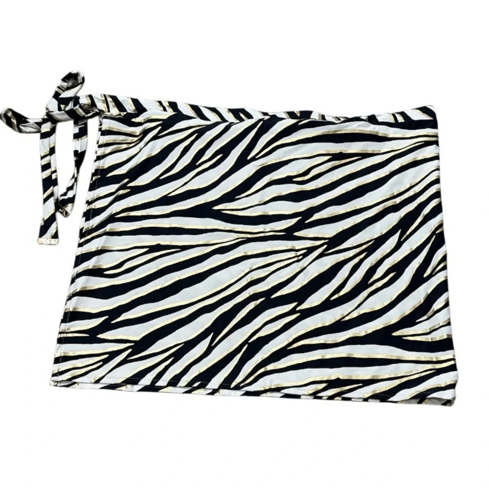 Michael Kors Tiger Zebra Pareo Cover Up Skirt Size XS / S NEW